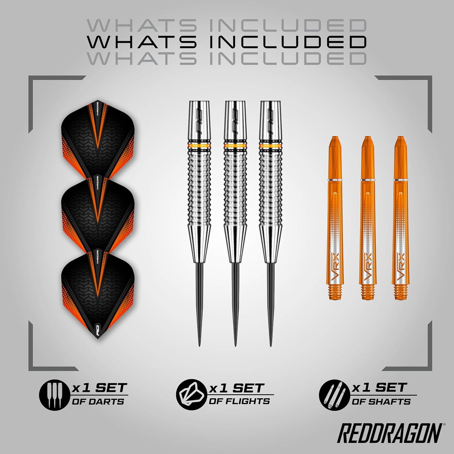 Amberjack Tungsten Darts Set with Darts Flights & Dart Stems (Shafts) β Professional 90% Tungsten Premium Darts Set β Available in 22G, 23G, 24G, 25G, 26G, 27G, 28G, 30G
