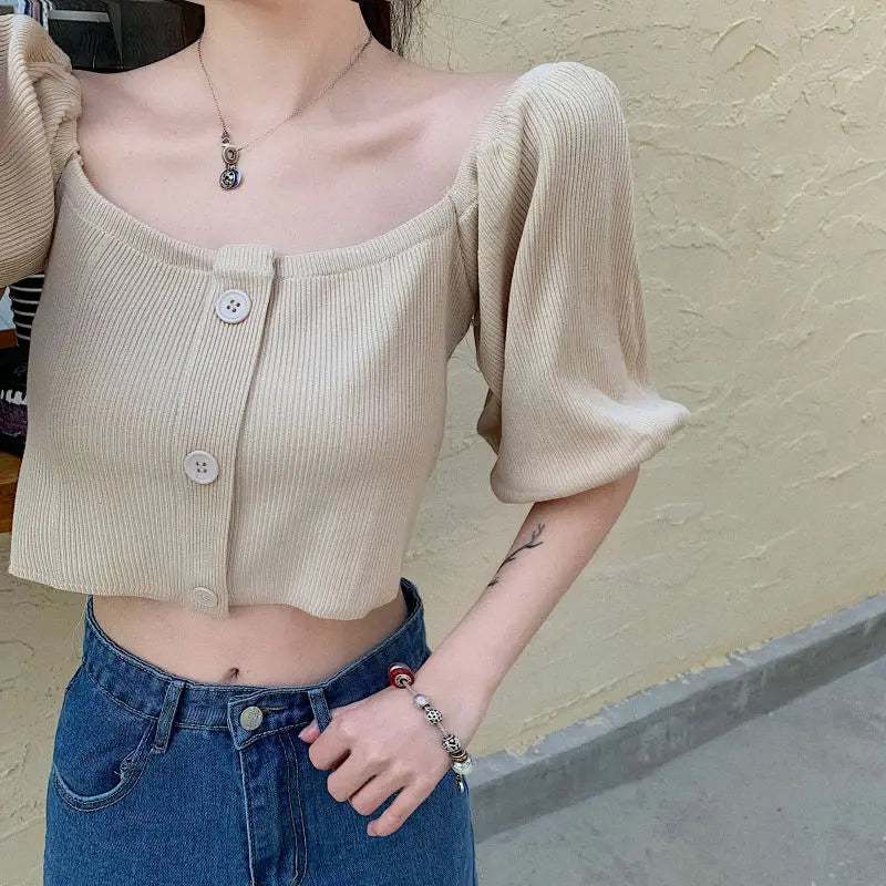 Woman Tshirts T-Shirt Shory Style T-Shirt Sexy Off-Shoulder Top Women Crop Top Mujer Camisetas