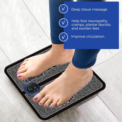 Foot Massager Mat, Feet Massager for Pain Relief and Circulation, Relax Stiffness Muscles, Relieve Feet, Ankles, Achilles Tendons, Calf Muscles Pain