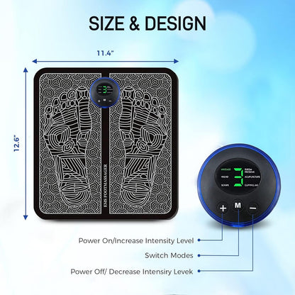 Foot Massager Mat, Feet Massager for Pain Relief and Circulation, Relax Stiffness Muscles, Relieve Feet, Ankles, Achilles Tendons, Calf Muscles Pain
