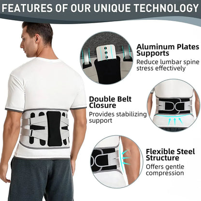 Lumbar Support Belt Disc Herniation Orthopedic Strain Pain Relief Corset for Back Posture Spine Decompression Brace