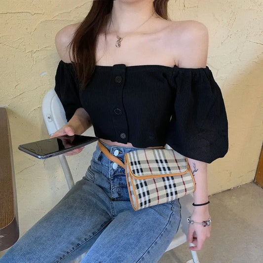 Woman Tshirts T-Shirt Shory Style T-Shirt Sexy Off-Shoulder Top Women Crop Top Mujer Camisetas